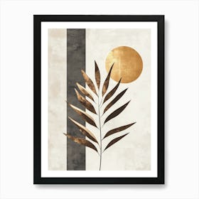 Gold Leaf Canvas Print 3 Art Print