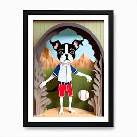 Boston Terrier-Reimagined 20 Art Print