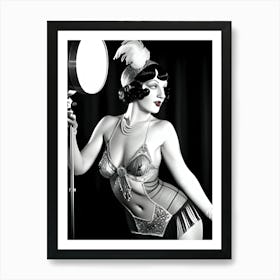 1920's Burlesque Dancer ~Reimagined 99 Art Print