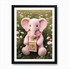 Pink Elephant Art Print