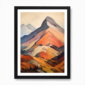 Beinn Dorain Scotland Mountain Painting Art Print