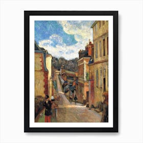 Rue Jouvenet In Rouen (1884), Paul Gauguin Art Print