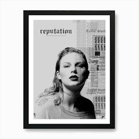 Reputation By Taylor Swift Art Print