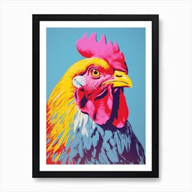 Andy Warhol Style Bird Chicken 8 Art Print