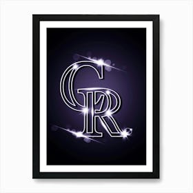 Colorado Rockies Logo Art Print