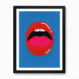 Red Lips Art Print