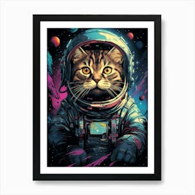 Cat In Space 2 Art Print