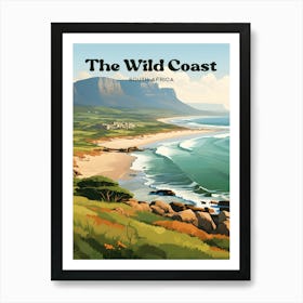 The Wild Coast South Africa Summer Modern Travel Art Art Print