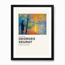 Museum Poster Inspired By Georges Seurat 3 Art Print