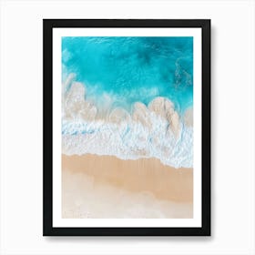 Aerial View Of A Beach 45 Art Print