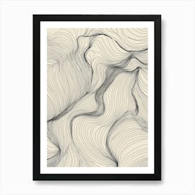 Abstract Line Drawing 6 Art Print