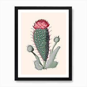 Strawberry Cactus William Morris Inspired Art Print