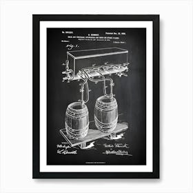 Keg Sign, Beer Keg Decor, Brewery Art, Brewery Decor, Beer Maker Gift, Beer Lover Gift, Beer Print, Craft Beer Decor, Beer Maker, Hb8241 Art Print