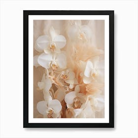 Boho Dried Flowers Orchid 4 Art Print