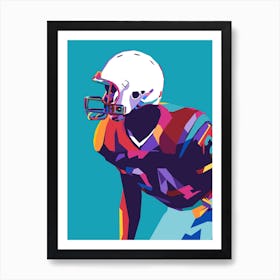 American Football Pop Art 23 Art Print