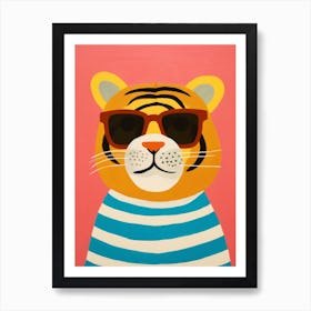 Little Tiger 1 Wearing Sunglasses Art Print