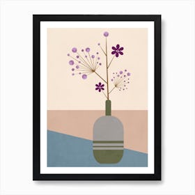 Lila Flower Art Print