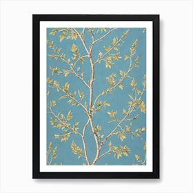 European Larch tree Vintage Botanical Art Print