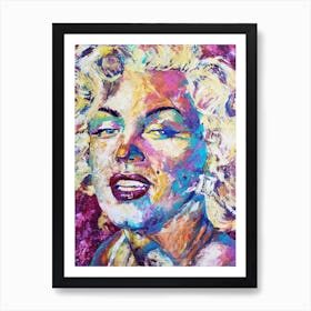 Marilyn in Technicolor Art Print