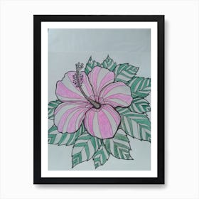 Hibiscus Flower Art Print