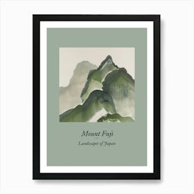 Landscapes Of Japan Mount Fuji 112 Art Print