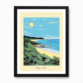 Poster Of Minimal Design Style Of Byron Bay, Australia 2 Art Print