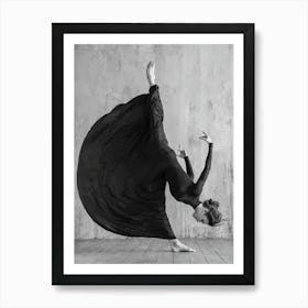 Victorian Ballet Dancer in Motion Art Print