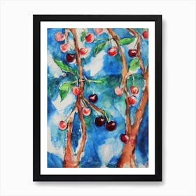 Cherry Classic Fruit Art Print