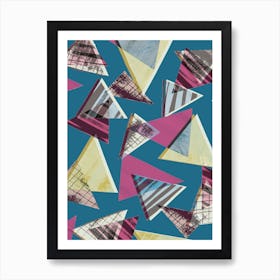 80s Triangles Art Print