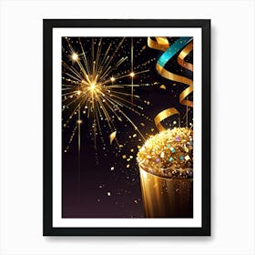 New Year Background 1 Art Print