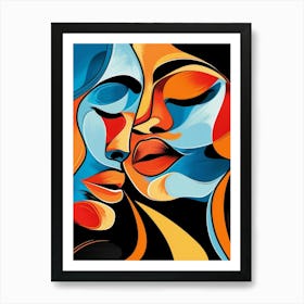 Two Women Kissing 32 Art Print