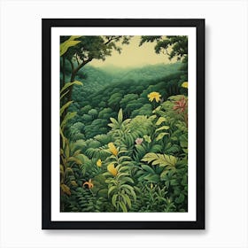 Foliage Fresco Art Print