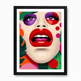 Face Of A Woman 3 Art Print