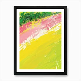 Pink And Yellow Field Art Print