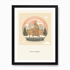 Manchester United Kingdom Snowglobe Poster Art Print