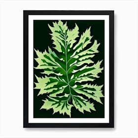 Wormwood Leaf Vibrant Inspired 3 Art Print