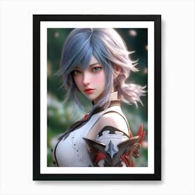 Anime Girl 1 Art Print