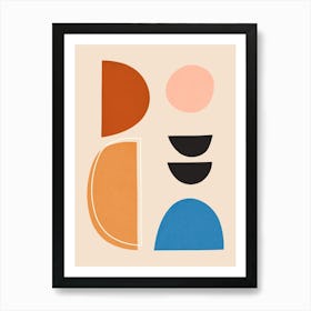 Geometry with expressive circles 12 Art Print