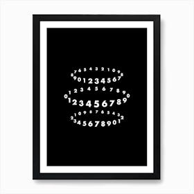 Organised Chaos Math Numbers Art Print