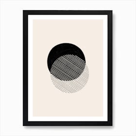 Minimalist Eclipse Art Print