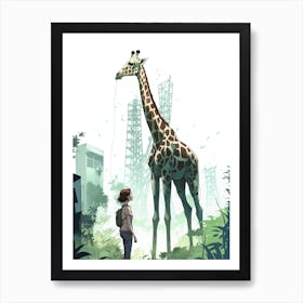 The Last Of Us Ellie Giraffe Fan Art Art Print