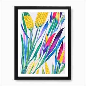 Corn 2 Marker vegetable Art Print