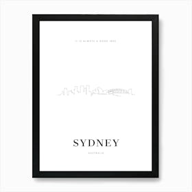 Sydney Art Print