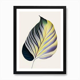 Hosta Leaf Abstract 2 Art Print