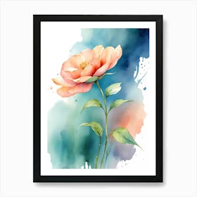 Watercolor Flower 1 Art Print