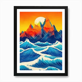 Sunrise Over The Ocean 9 Art Print