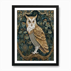 William Morris Owl 4 Art Print