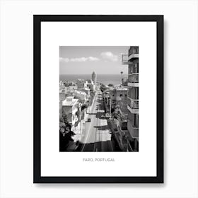 Poster Of Haifa, Israel, Photography In Black And White 3 Art Print