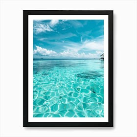 Azure Water 1 Art Print