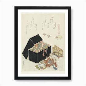 A Comparison Of Genroku Poems And Shells, Katsushika Hokusai 20 Art Print